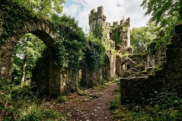 ancient castle stone ruins