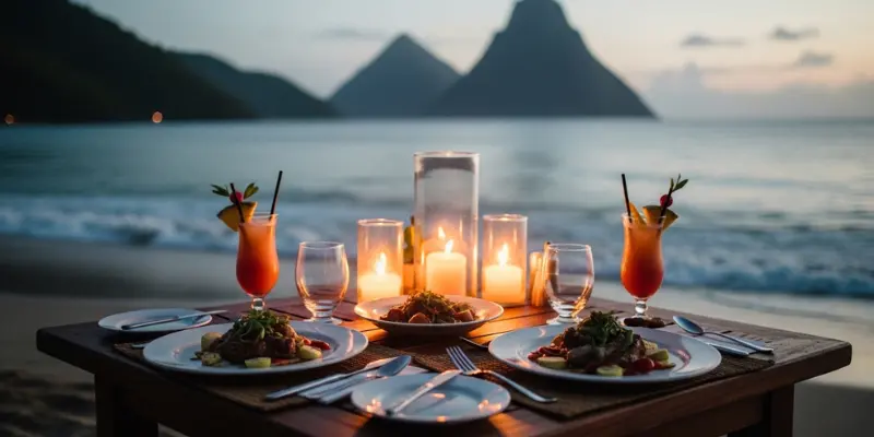 Sugar Beach Reviews St Lucia: Honest Cost, Luxury Villas And Experiences Guide 2026 beachside dinners