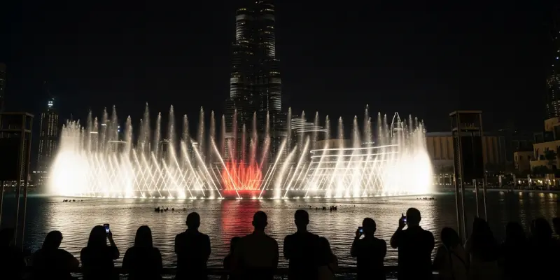 dubai fountain timing