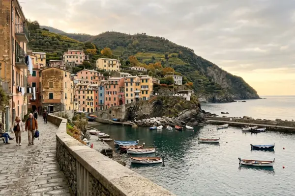 Early October morning in Cinque Terre
