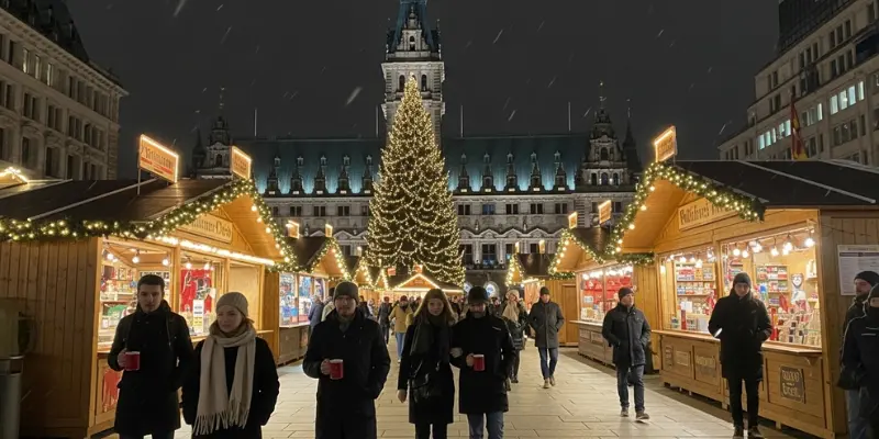 Hamburg Germany Christmas Market