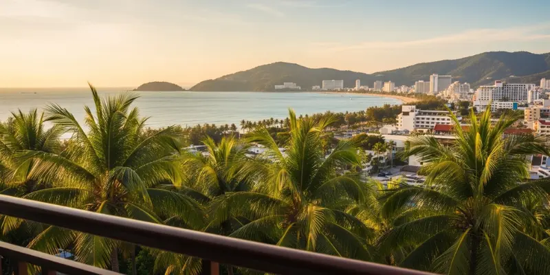 Best Time Visit Thailand Phuket: Weather, Costs & Insider Travel Guide Hotel balcony view overlooking Patong Beach Phuket