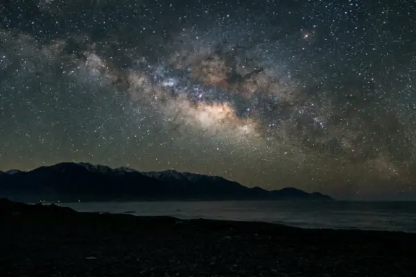 Milky Way visible above Kaikoura, part of the Dark Sky Sanctuary