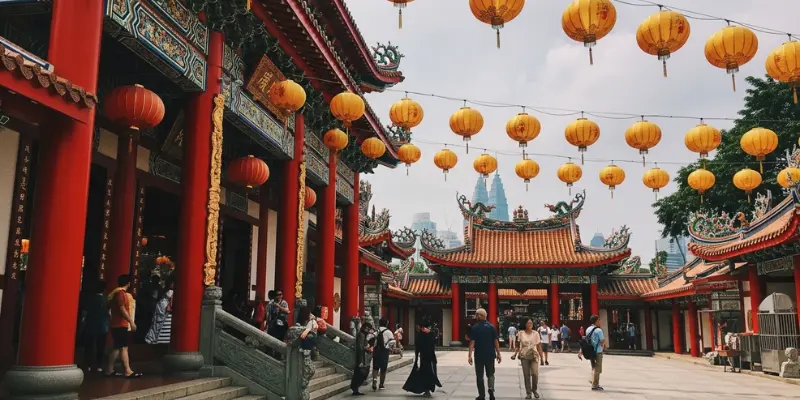 Thean Hou Temple Hawker Stalls