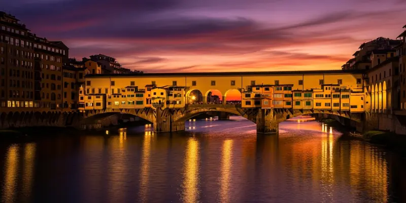 Ponte Vecchio at Sunset
