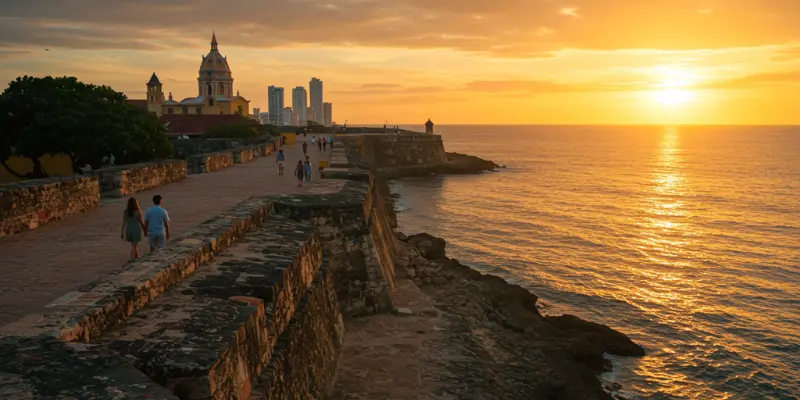 walk-along-the-city-walls-at-sunset